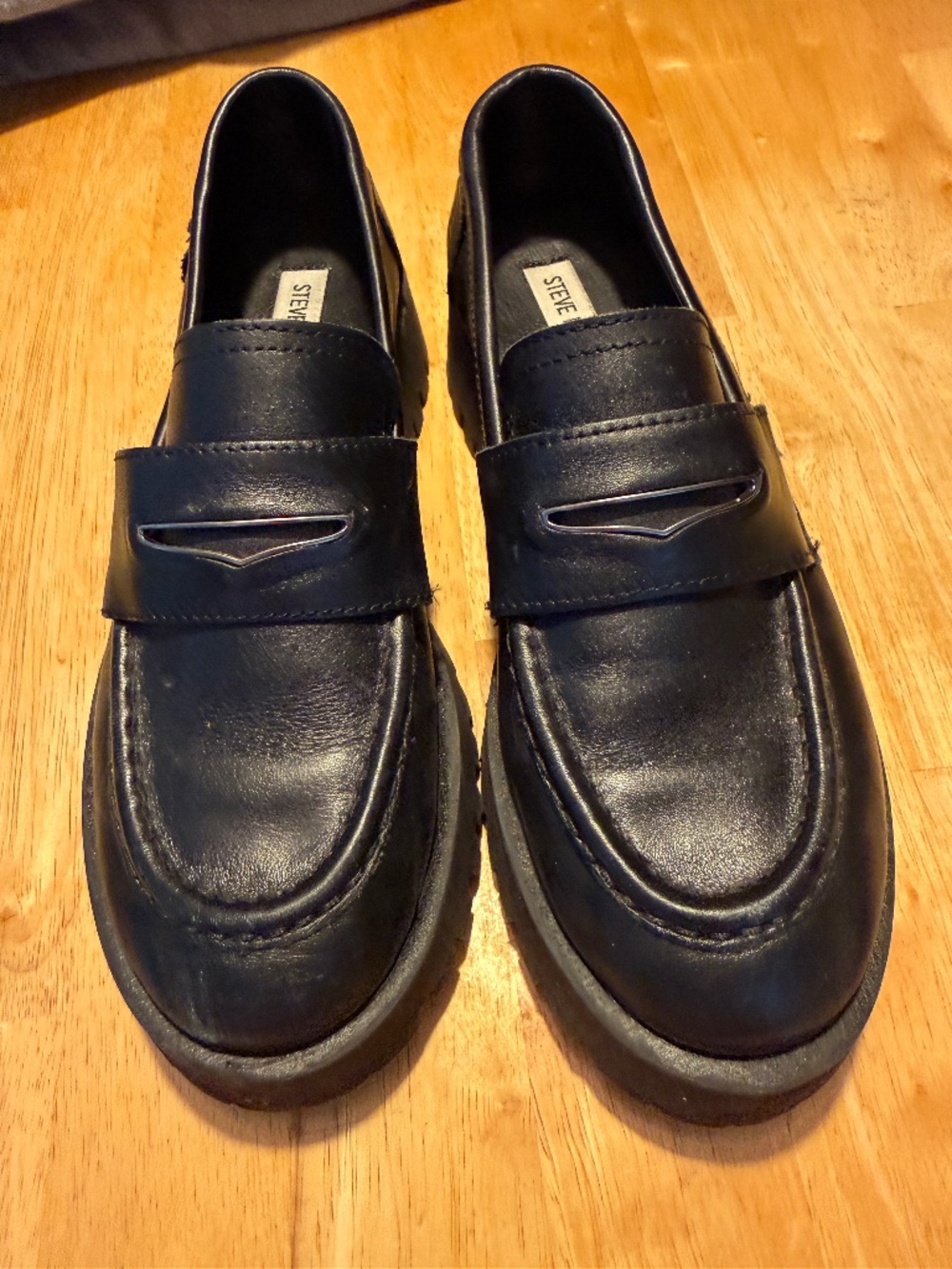 Steve Madden Women's Langsten Lug-Sole Tailored Loafers